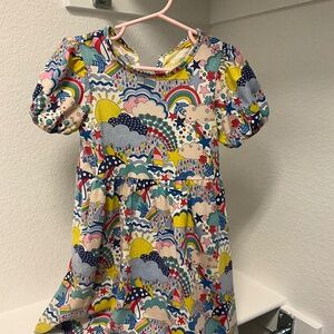 Girl’s Mini Boden Short sleeved printed dress